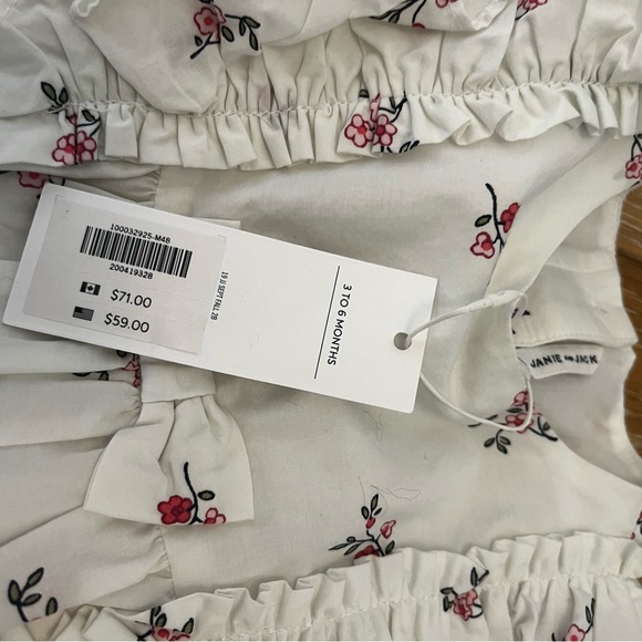 Janie and jack floral dress 3-6 months NWT - Picture 6 of 8